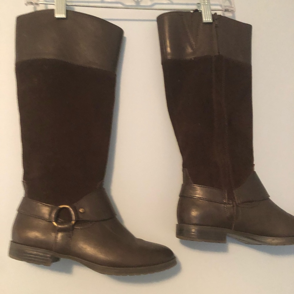 Ralph Lauren Leather and Suede Boots